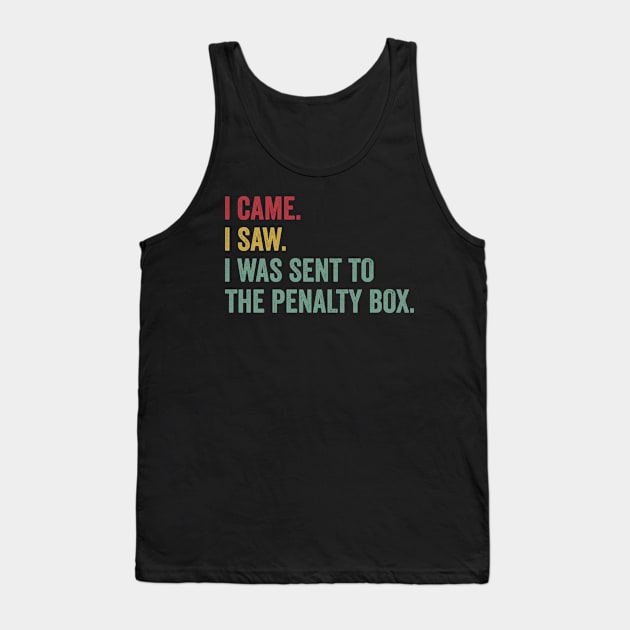 Ice Hockey Funny Penalty Box Ice Hockey Life Tank Top by Dr_Squirrel